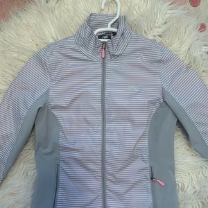 New Balance striped windbreaker
